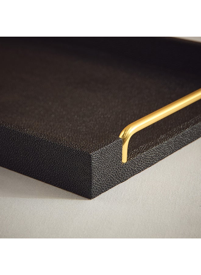 Home Box صينية دوروثي الخشبية - سوداء - Image 4